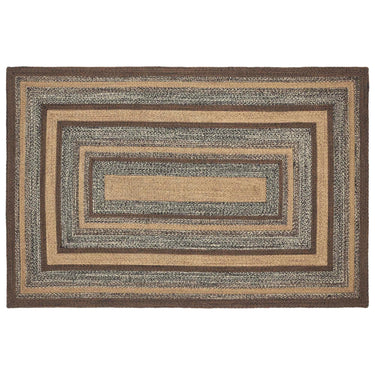 Espresso Jute Braided Rug Rect with Rug Pad 5'x8' VHC Brands - The Fox Decor